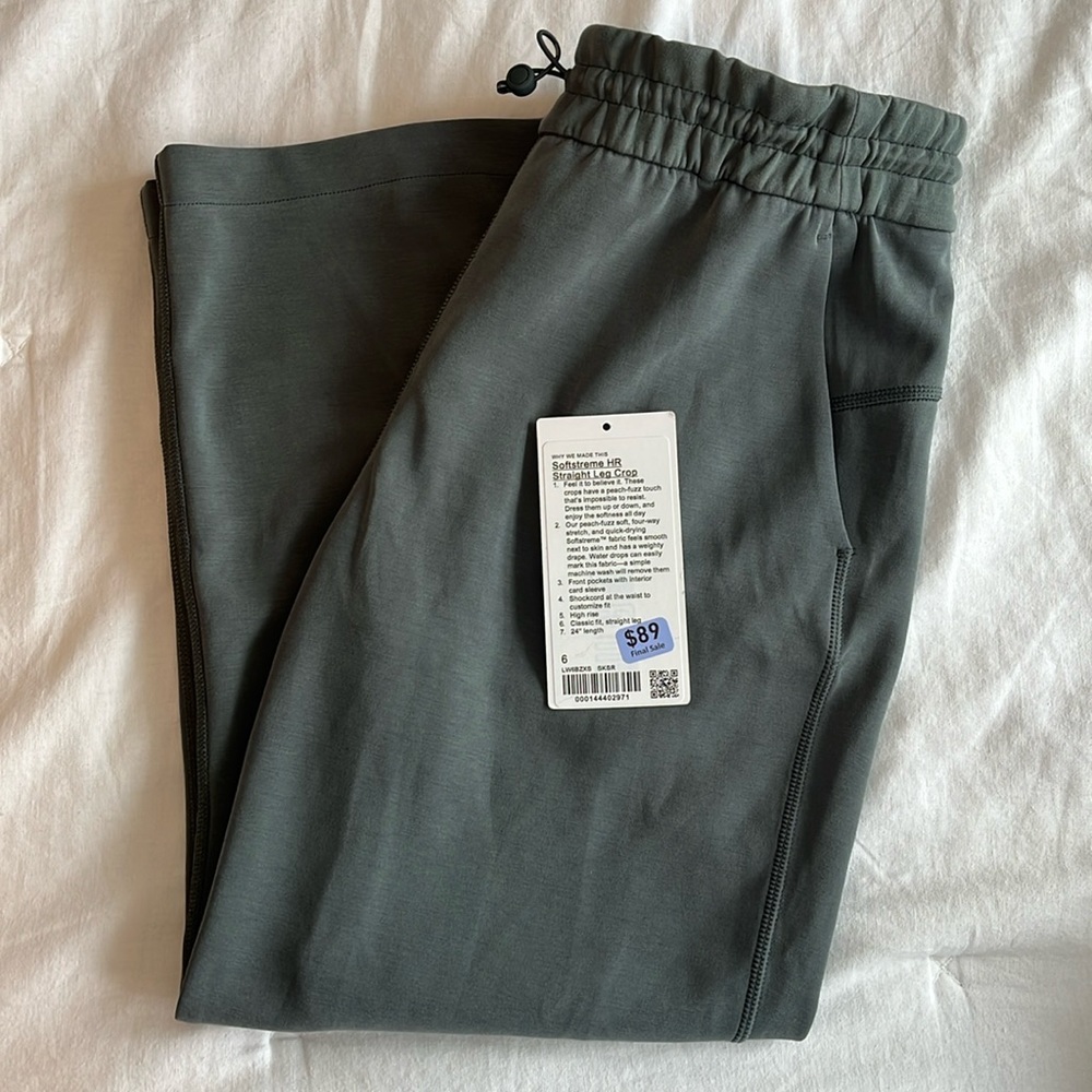 LULULEMON SOFTSTREME HR STRAIGHT LEG CROP